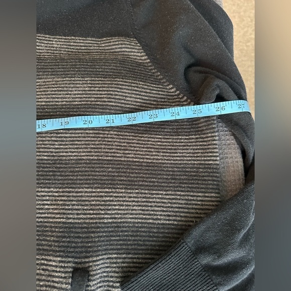 Apt 9 Zip Up Striped Black/Gray Lightweight Cardigan Sweater W/Pockets Size XXL - Picture 8 of 9